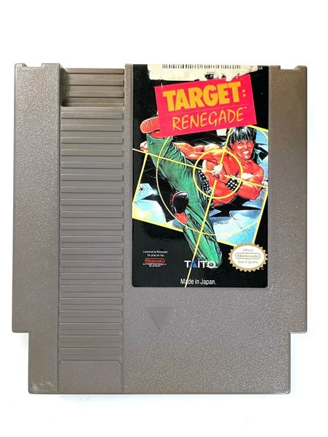 Target Renegade Original Nintendo Nes Game Tested Working And Authentic