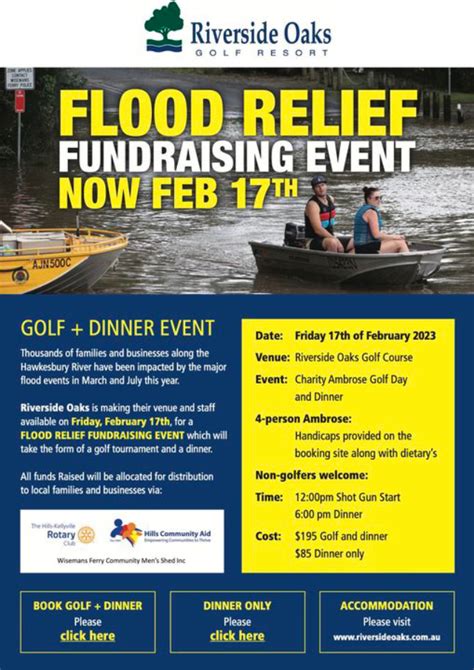 Flood Relief Fundraising Event Now On 17th February