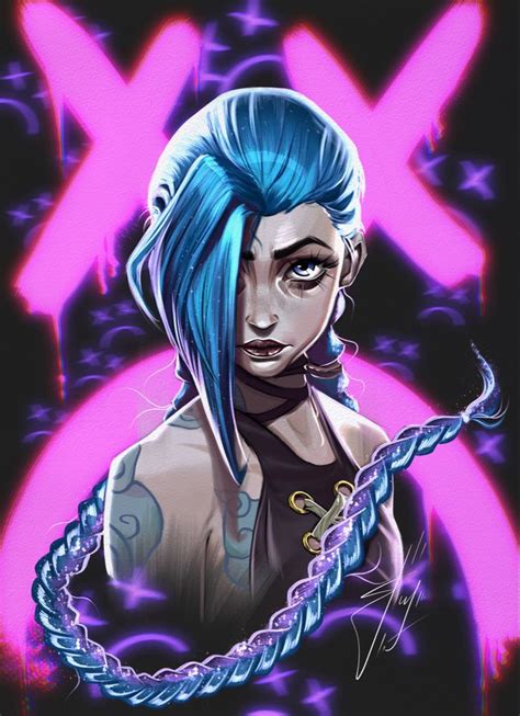 Jinx Arkane League Of Legends Poster League Of Legends Characters Jinx League Of Legends