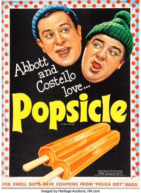 Popsicle Vintage Advertising Sign Group C 1924 54 Total 2 Lot