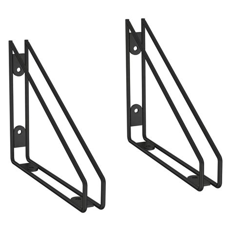 Easy to install, supplied with colour spots to hide mounting screws. Liberty 8.58 in. Black Wire Frame Decorative Shelf Bracket ...
