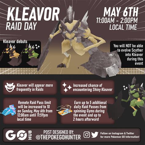 Kleavor Raid Day May 2023 Pokémon Go Hub