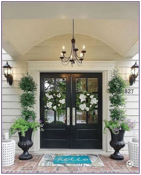 Popular Ideas Farmhouse Front Door Entrance Amazing Concept