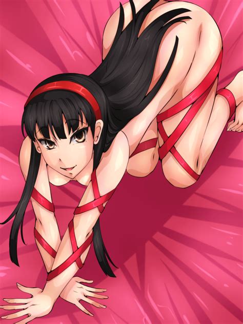Rule 34 Amagi Yukiko Ass Atlus Breasts Byakkun Female Naked Nude Persona Persona 4 Ribbon Solo
