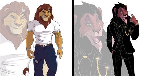This Artist Illustrated Disneys The Lion King Characters Into Human