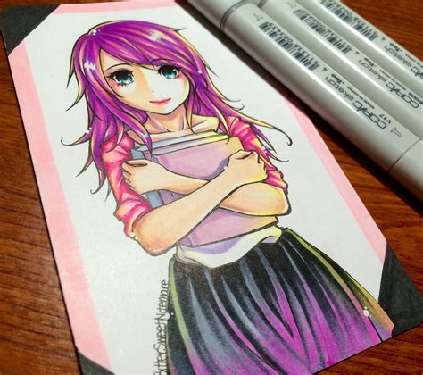 Copic Marker Drawing Oc Commission Copic Marker Drawings Marker