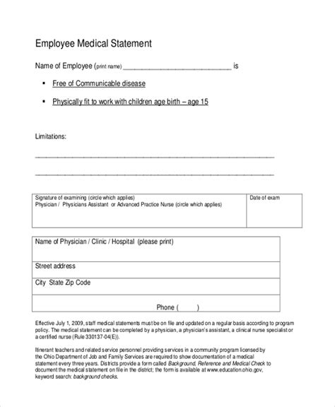 The benefits of electricity have been invaluable in the areas of health, safety and communications however, note that when the singular noun benefit is used with the preposition of in the expression. FREE 11+ Sample Employee Statement Forms in MS Word | PDF ...