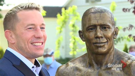 Georges St Pierre Honoured With Life Sized Bronze Statue In Hometown Of