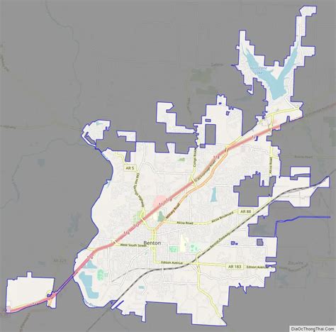 Map Of Benton City Arkansas
