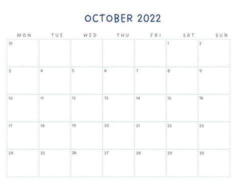Free Monthly Calendar October Calendar Cute Calendar Calendar