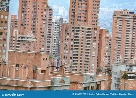 Medellin Colombia City Cityscape With Building Stock Photo Image Of