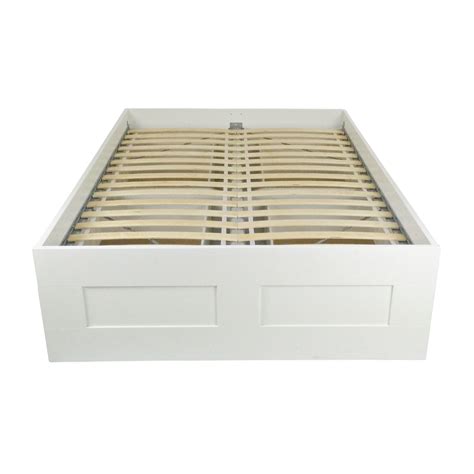 This versatile bed frame will look great with your choice of textiles and bedroom furniture. 49% OFF - IKEA IKEA Brimnes Full Bed Frame / Beds