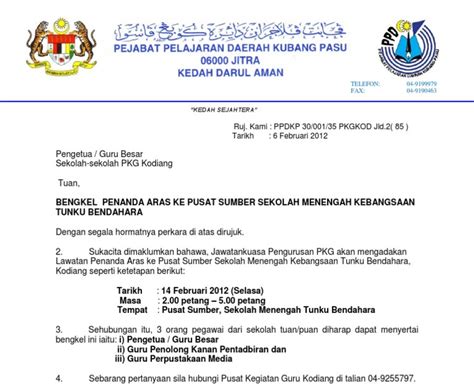 Pada zaman pascakemerdekaan ini, c. Contoh Surat Rasmi Lawatan Penanda Aras - Nice Info b