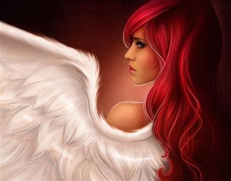 Female Fallen Angels Angel Wallpaper Angel Girls With Red Hair
