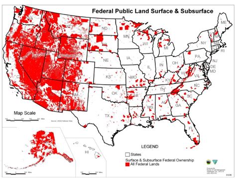 Map Map Of Federal Government Owned Lands In The United States