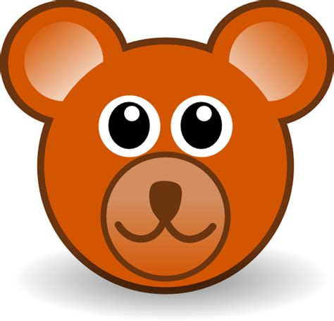 Teddy Bear Face Clip Art at Clker.com - vector clip art online, royalty