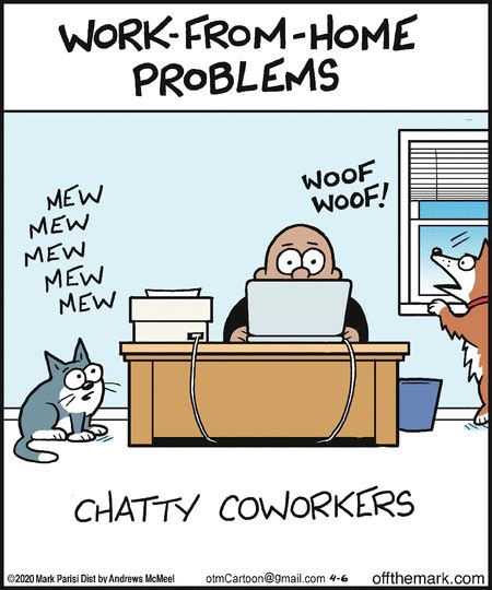 Work from home as a customer service agent in different areas with concentrix. Off the Mark by Mark Parisi for April 06, 2020 | GoComics.com in 2020 | Work humor, Funny quotes ...