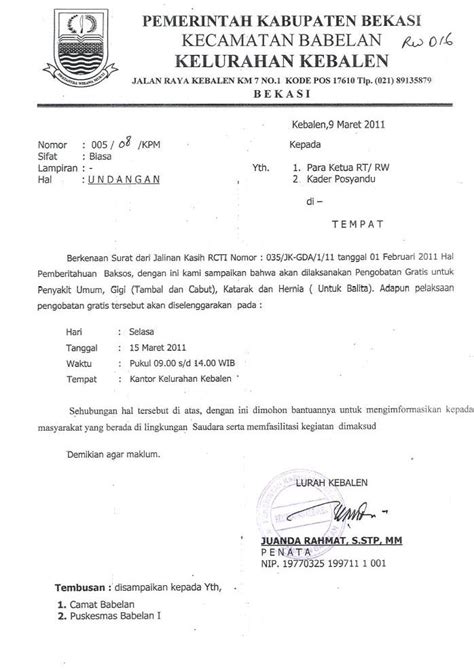 Inilah Contoh Kop Surat Rw Jakarta Terbaru Simak Contoh Surat Paling