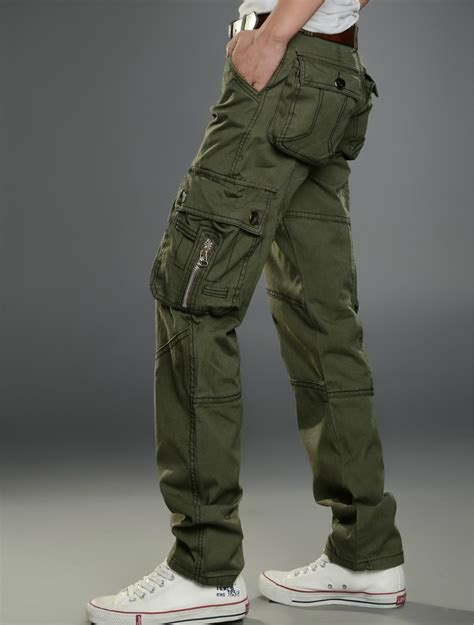 High Quality Men Cargo Pants Casual Mens Cotton Pants Multi Pocket Military Overall Mens Long