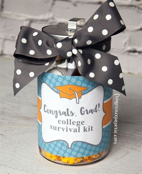 College Survival Kit Diy Graduation T Frog Prince Paperie