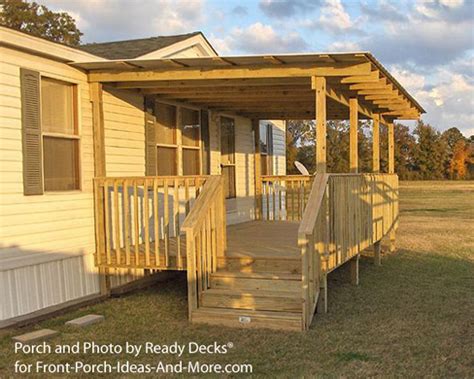 An inviting porch that is both functional and stylish is every homeowner's dream. Porch Designs for Mobile Homes | Mobile Home Porches ...