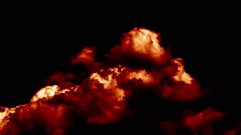 Fire Burning Hell Armageddon Clouds Sky — Stock Video © Okanakdeniz