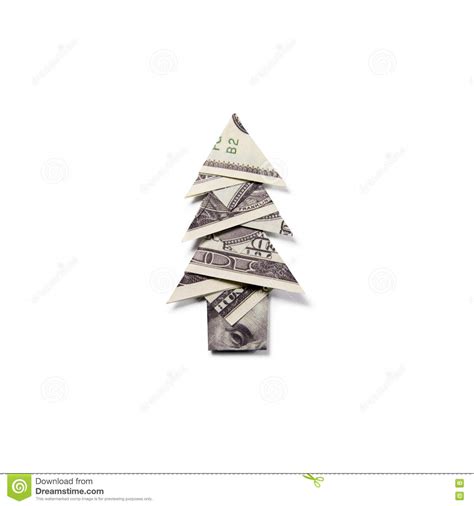 Money Origami Christmas Tree Stock Photo Image Of Credit Firtree