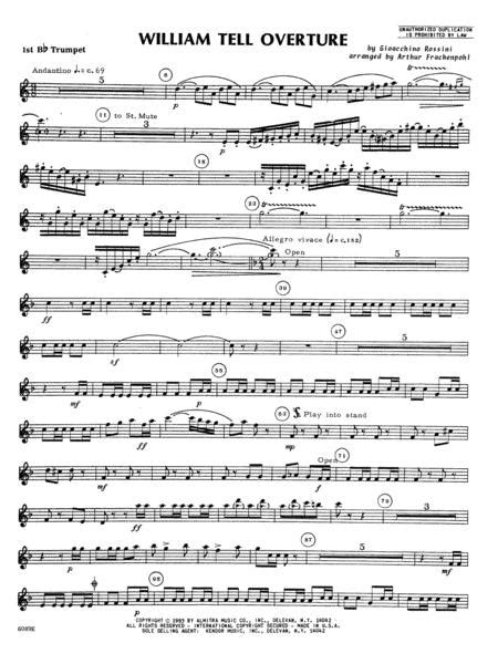 William Tell Overture By Gioachino Rossini 1792 1868 Digital Sheet