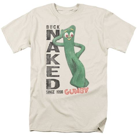 Gumby Buck Naked Since Cream Shirts Etsy