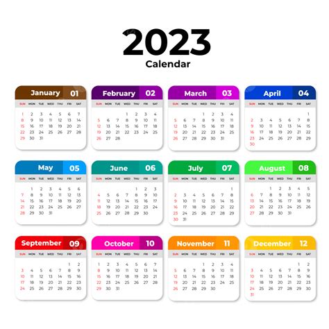 Monthly Calendar Template For 2023 Year 2023 Calendar Monthly