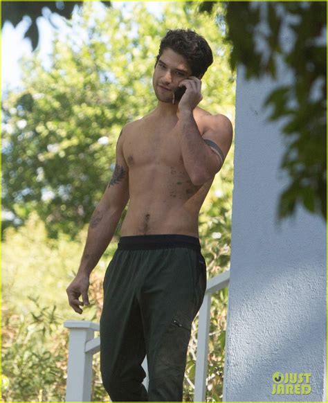 Tyler Posey Goes Shirtless As He Works On His Motorcycle Photo 3805030 Shirtless Photos
