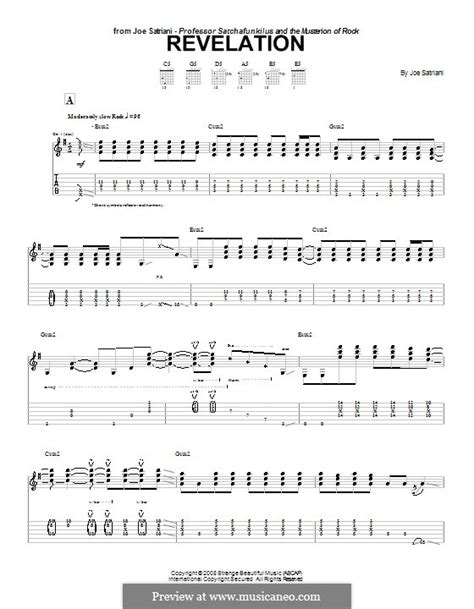 Revalation Por J Satriani Partituras On Músicaneo