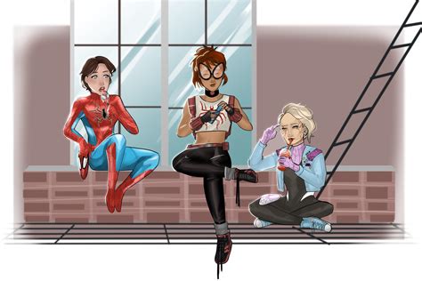 Au Versions May Parker Spider Girl Ayna Corazon Araña And Gwen
