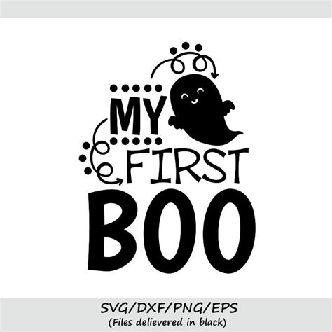 My First Boo Svg Halloween Svg Newborn Svg Baby Halloween Etsy