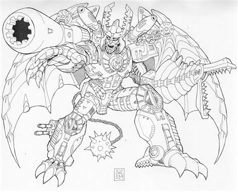 Megatron Coloring Page - Coloring Home