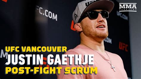 Ufc Vancouver Justin Gaethje Post Fight Press Conference Mma