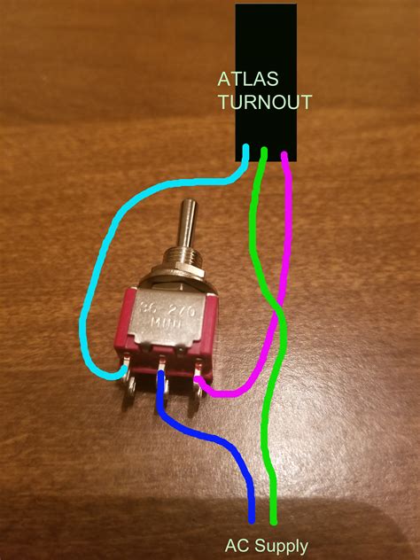 How To Wire A Dpdt Mini Momentary Toggle Switch For Atlas Snap Turnouts