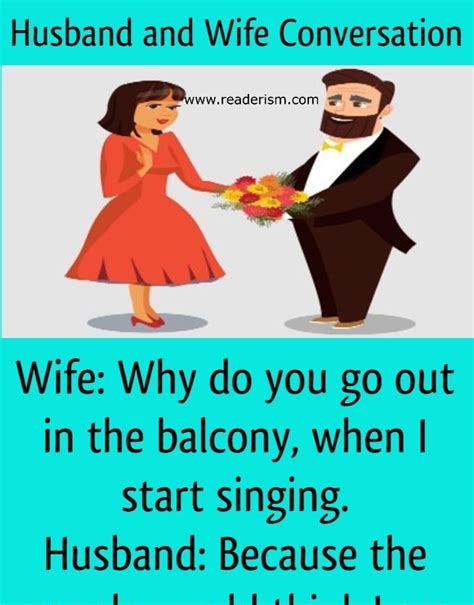 husband and wife conversation funny readerism jokes