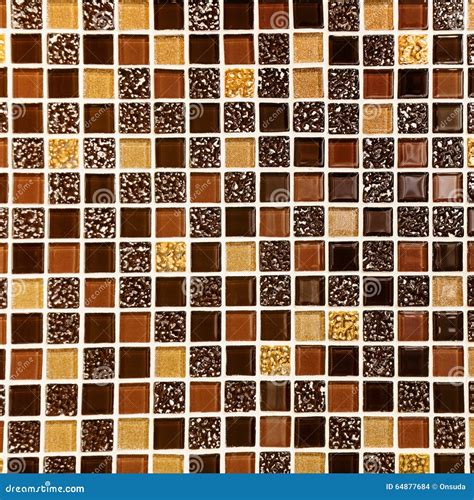 Brown Tiles Texture On Wall Stock Photo Image Of Geometric