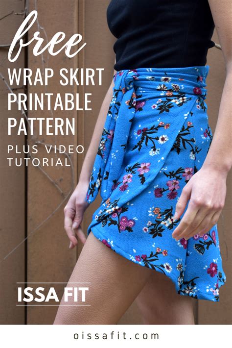 Simple Wrap Skirt Tutorial And Free Pdf Pattern Wrap Skirt Pattern Skirt Patterns Sewing