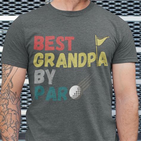 Best Grandpa By Par Mens Tshirt Grandpa T Shirt Graphic Etsy