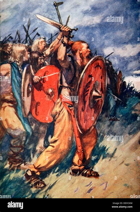 Battle Of The Teutoburg Forest Germany 9 Ad 1913 Artist Arthur