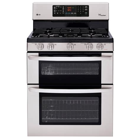Lg Ldg3035st 61 Cu Ft Double Oven Gas Range Weasyclean Stainless