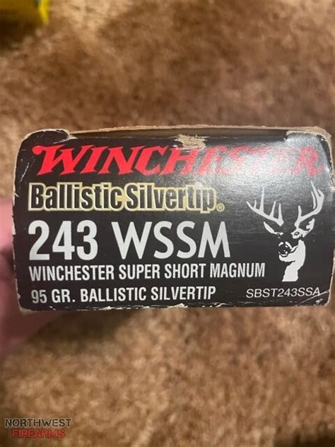 243 Wssm Winchester Super Short Magnum 95 Gr Ballistic Slivertip