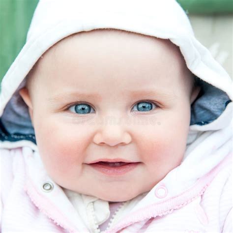 Beautiful Portrait Of A Baby Girl With Blue Eyes Stock Photo 231245