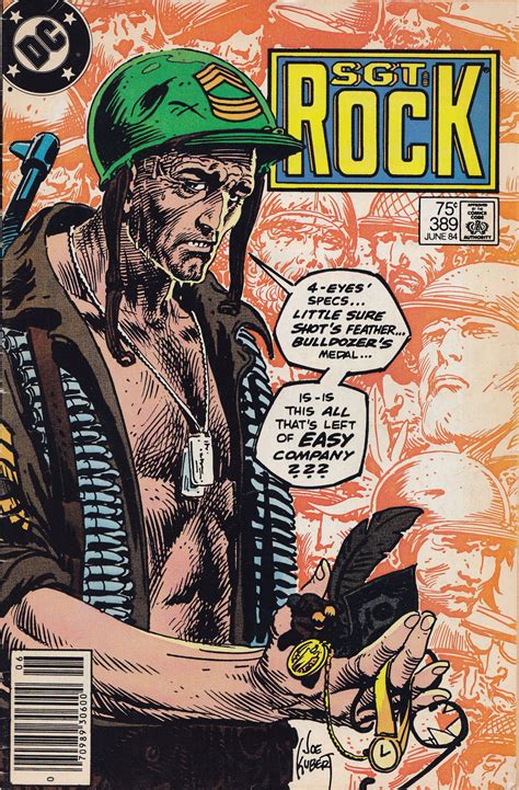 Sgt Rock Heft Reihe Cover Joe Kubert Dc Comics Usa 1984 Ex