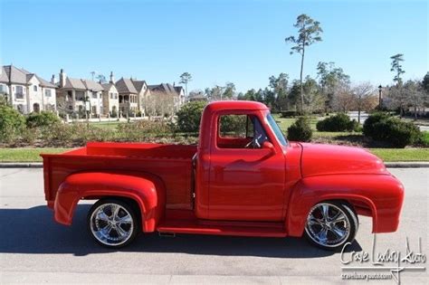 Ford F 100 Pickup Truck 1953 Red For Sale F10r3d13314 Ford F100