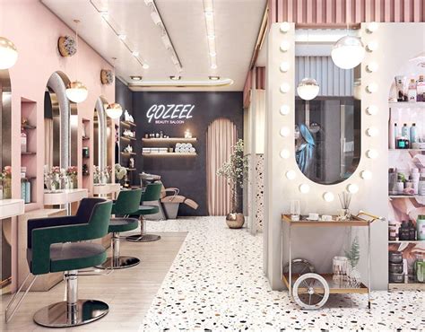 Beauty Saloon Gozeel Doha Qatar On Behance Salon Interior Design