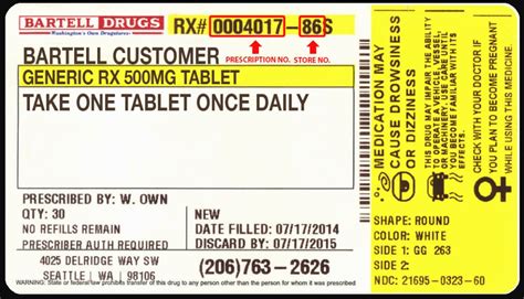 Download the free graphic resources in the form of png, eps, ai or psd. Walgreens Prescription Label Template | Latter Example Template