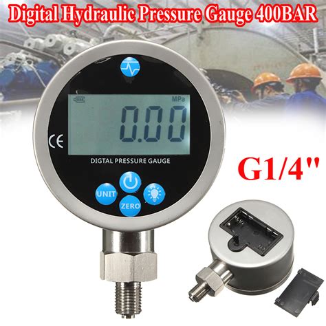 Digital Hydraulic Pressure Gauge 400bar 0 40mpa10000psi 700bar